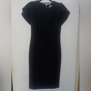 Calvin Klein Black Sheath Midi Dress